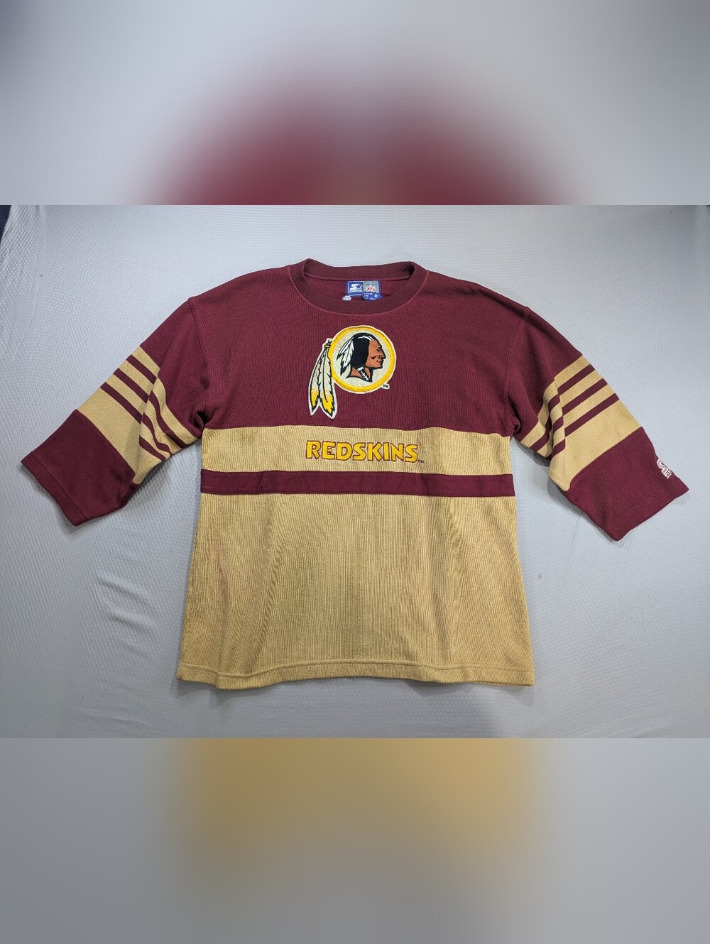 Vtg Starter Washington Redskins Sweatshirt  3/4 Sleeve NFL Pullover Sweatshirt M